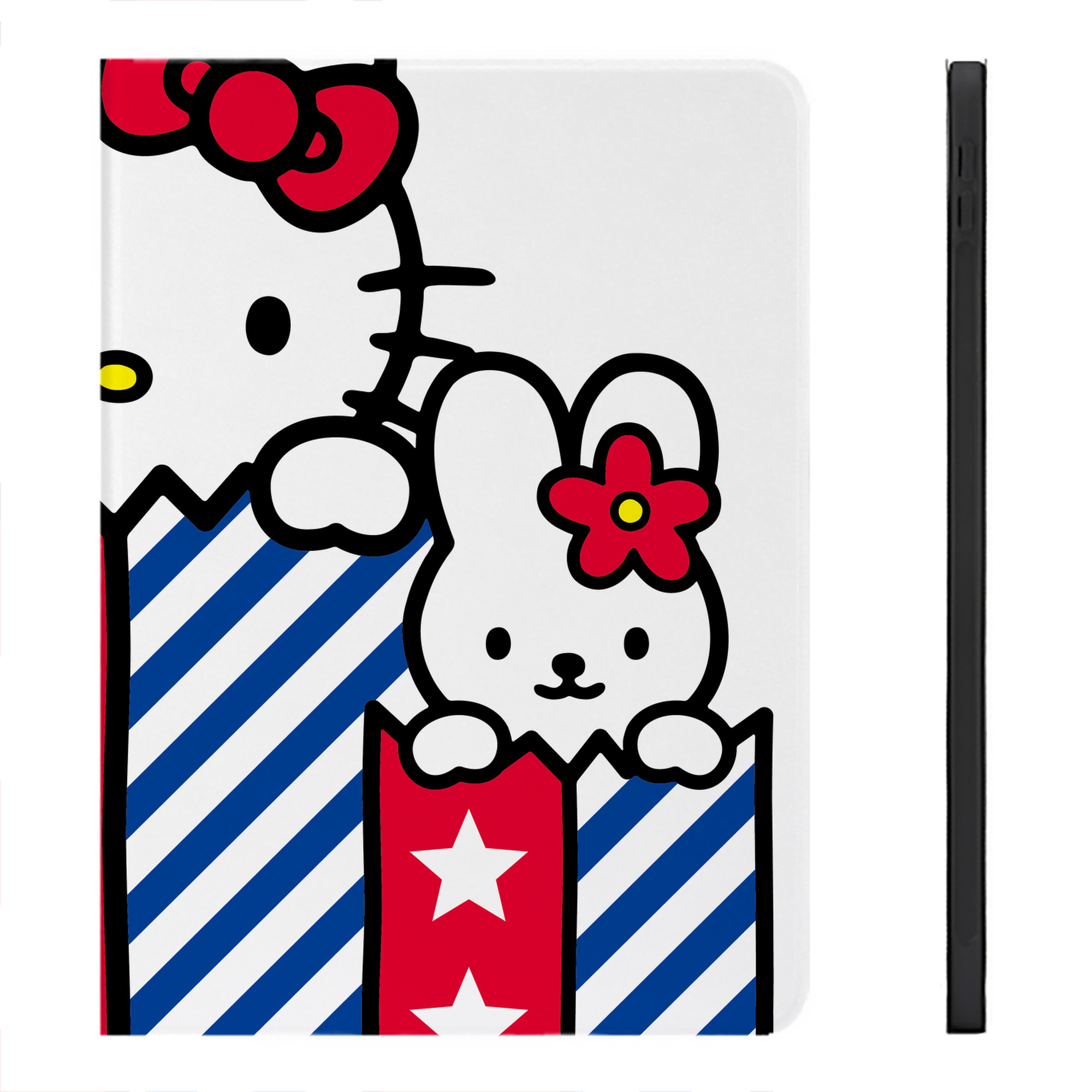 （画像用） Hello Kitty ハローキティ IPadケース ペンホルダー付き ブックスタイルデザイン